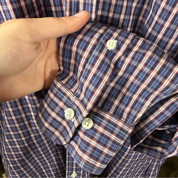 Brooks Brothers Men’s Blue and Red Button Down 100% Cotton - Picture 3 of 6